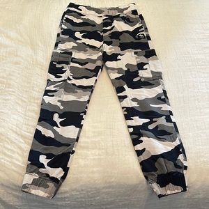 Grey Camo Abercrombie Joggers